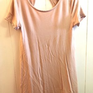 Pink tshirt dress